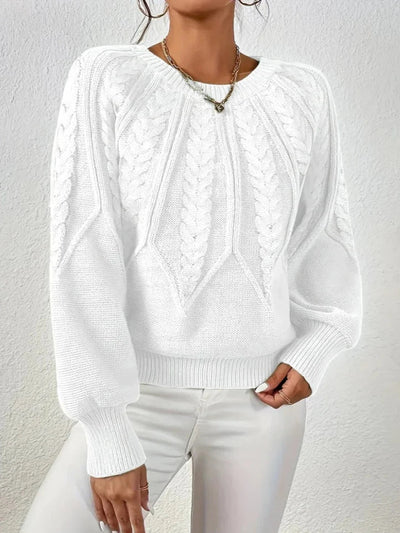 Mary| Chic twisted knit sweater