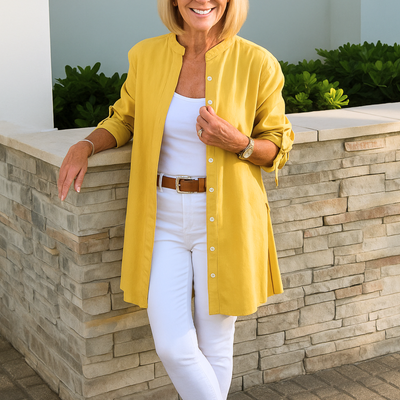Lana | Elegant Blouse with Tied Sleeves