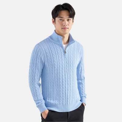 Joshua | Luxury knitted pullover with zipper