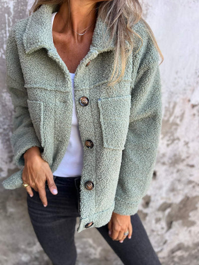 Zoe| Cozy buttoned jacket