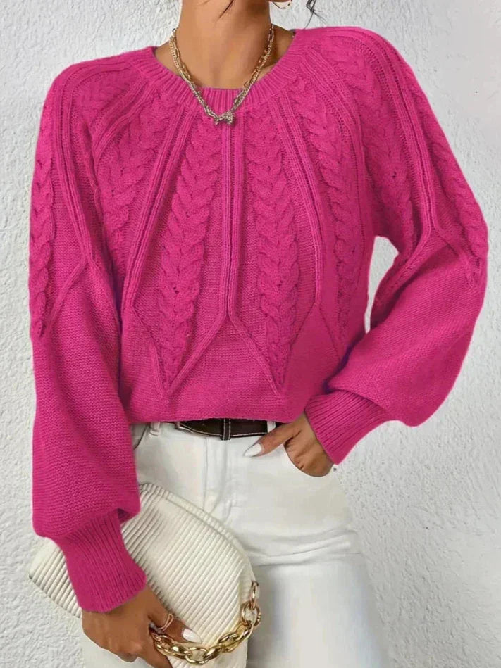 Mary| Chic twisted knit sweater