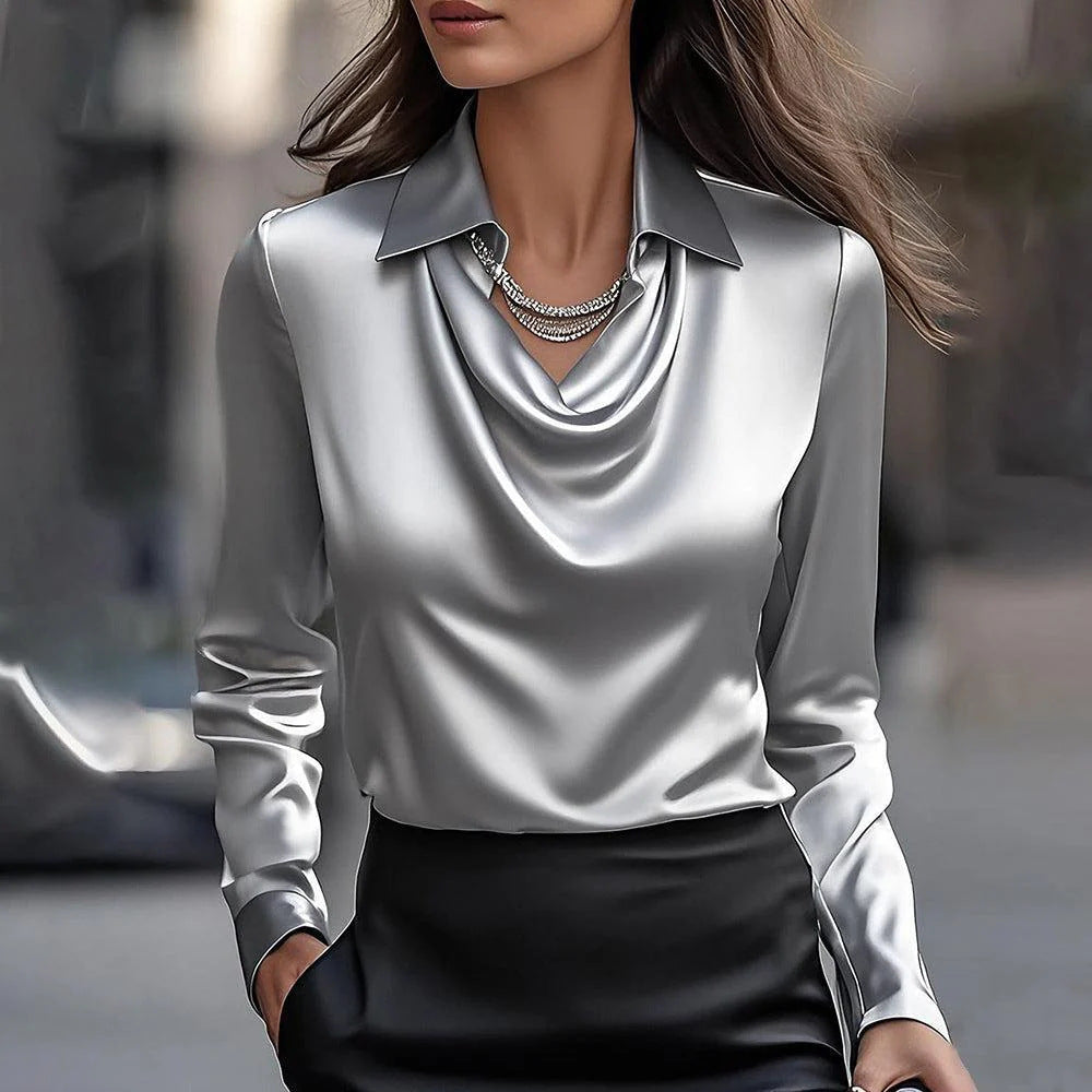 Emeline | Elegant Shiny Blouse