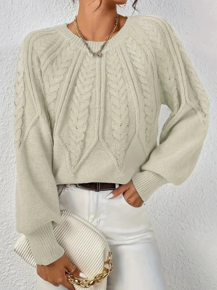 Mary| Chic twisted knit sweater