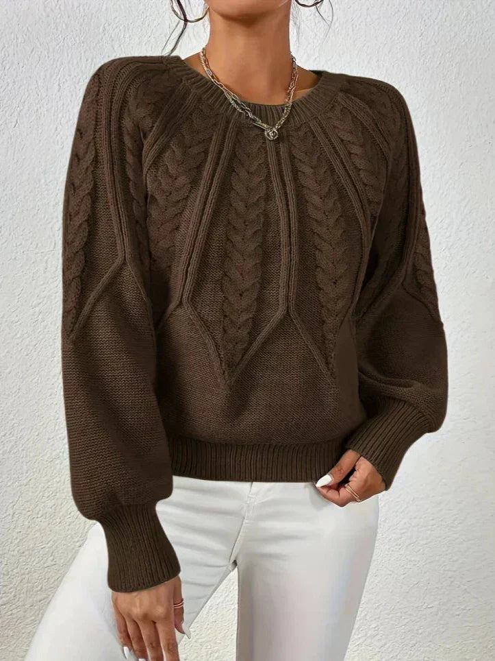 Mary| Chic twisted knit sweater