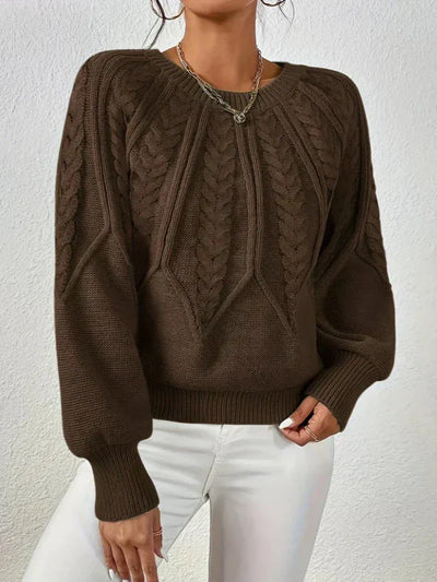 Mary| Chic twisted knit sweater