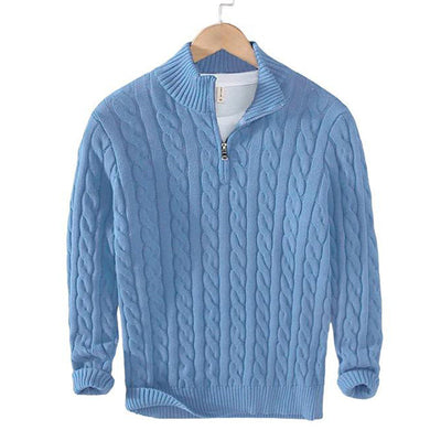 Joshua | Luxury knitted pullover with zipper