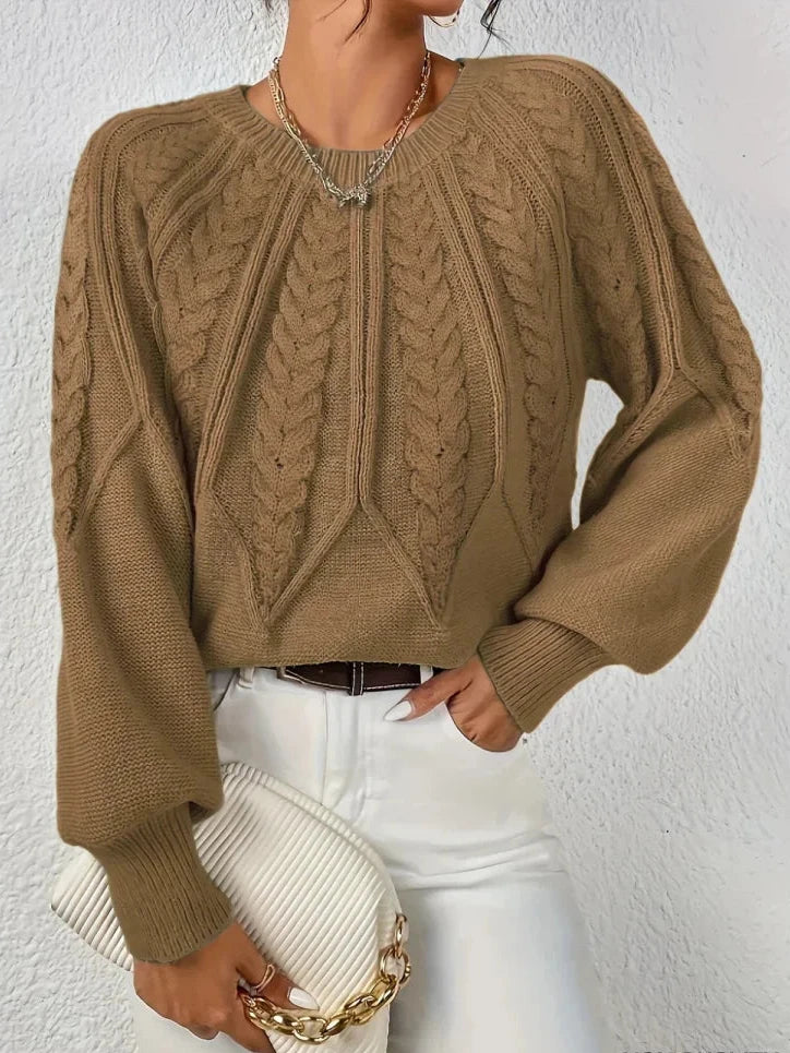 Mary| Chic twisted knit sweater