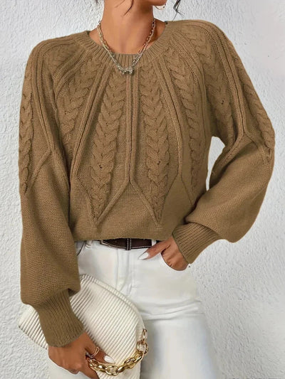 Mary| Chic twisted knit sweater