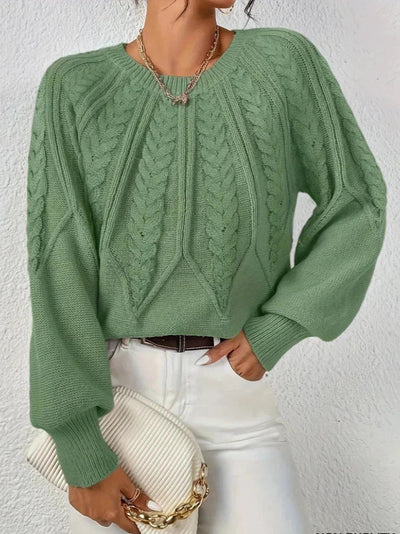 Mary| Chic twisted knit sweater