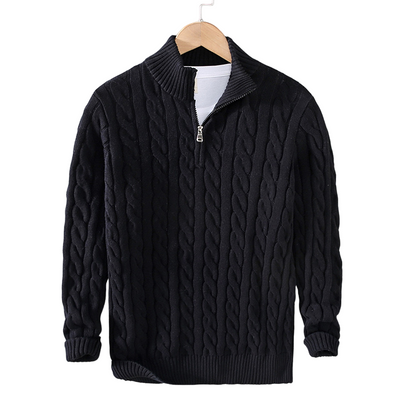 Joshua | Luxury knitted pullover with zipper