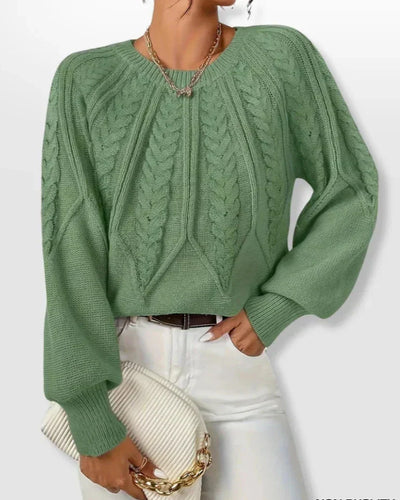 Mary| Chic twisted knit sweater