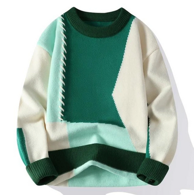 Sarah| Contemporary Patch Sweater