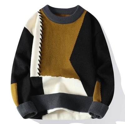 Sarah| Contemporary Patch Sweater