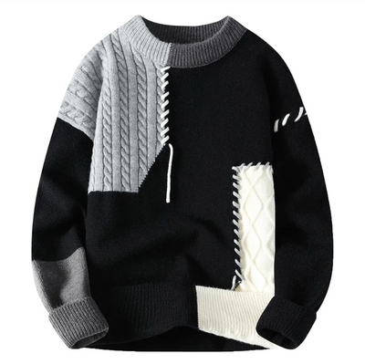 Sarah| Contemporary Patch Sweater