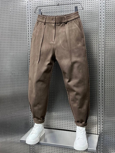 Persy | Elegant trousers in mélange fabric