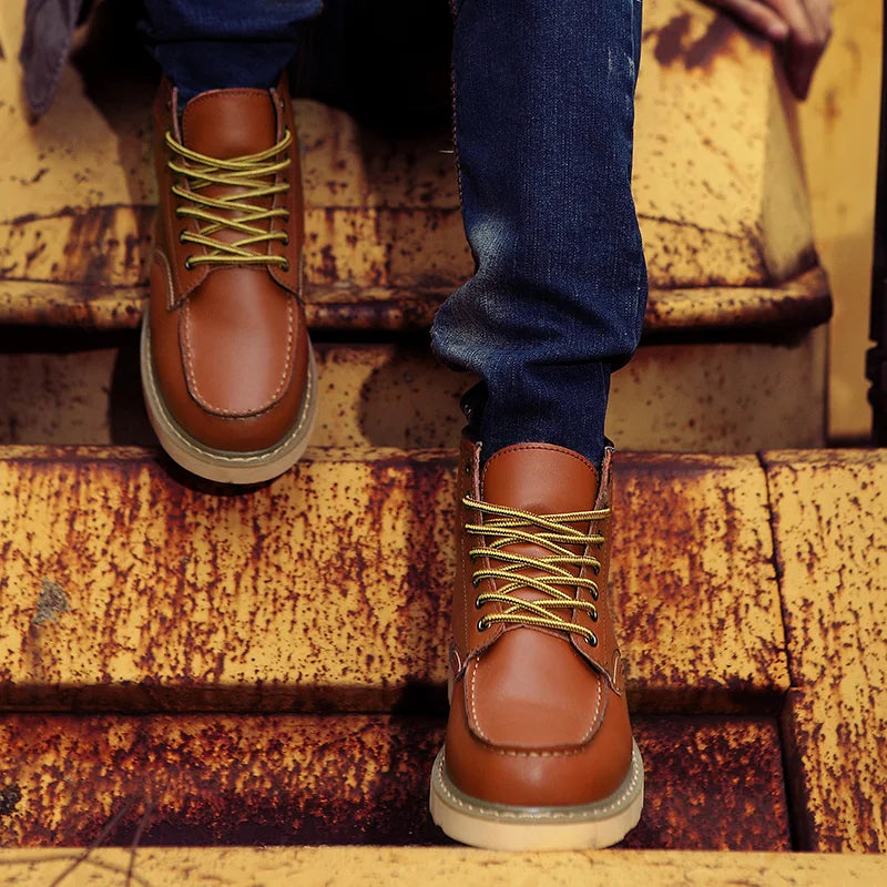 Justin | Winter Leather Ankle Boots