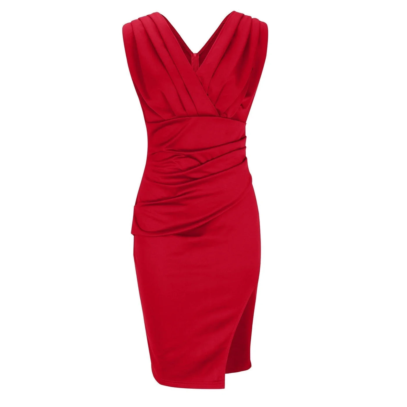 Simona | Design with a V-neck and elegant slit
