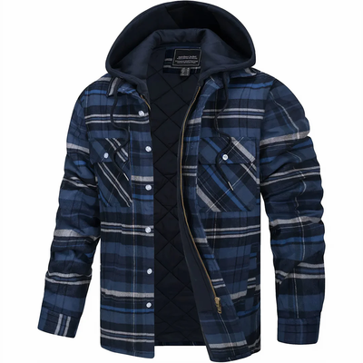 Peter| Checked jacket with zipper