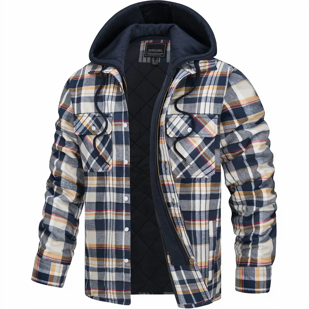 Peter| Checked jacket with zipper