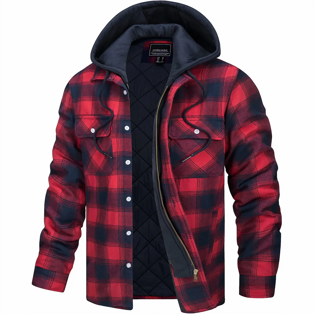 Peter| Checked jacket with zipper