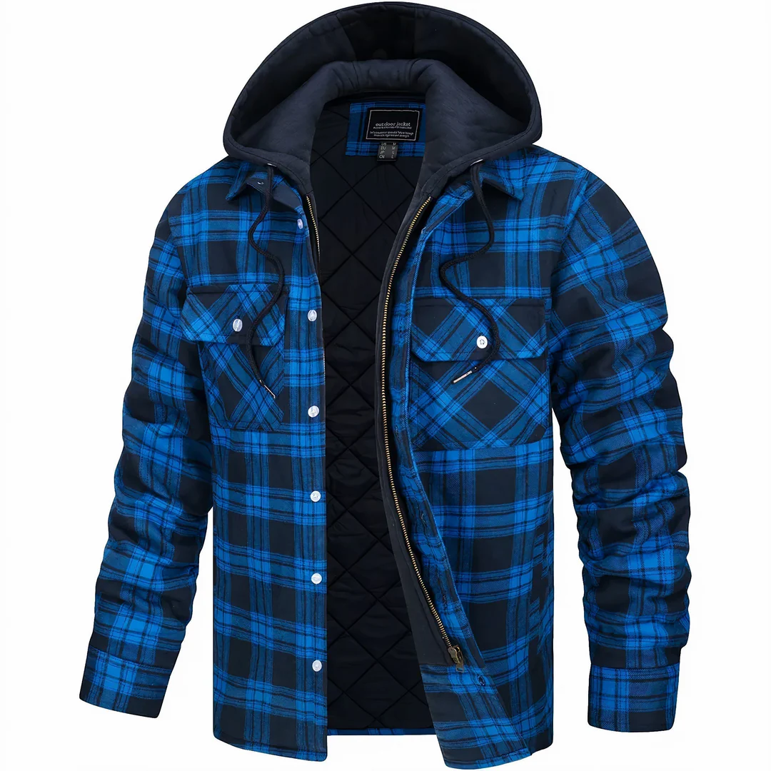 Peter| Checked jacket with zipper