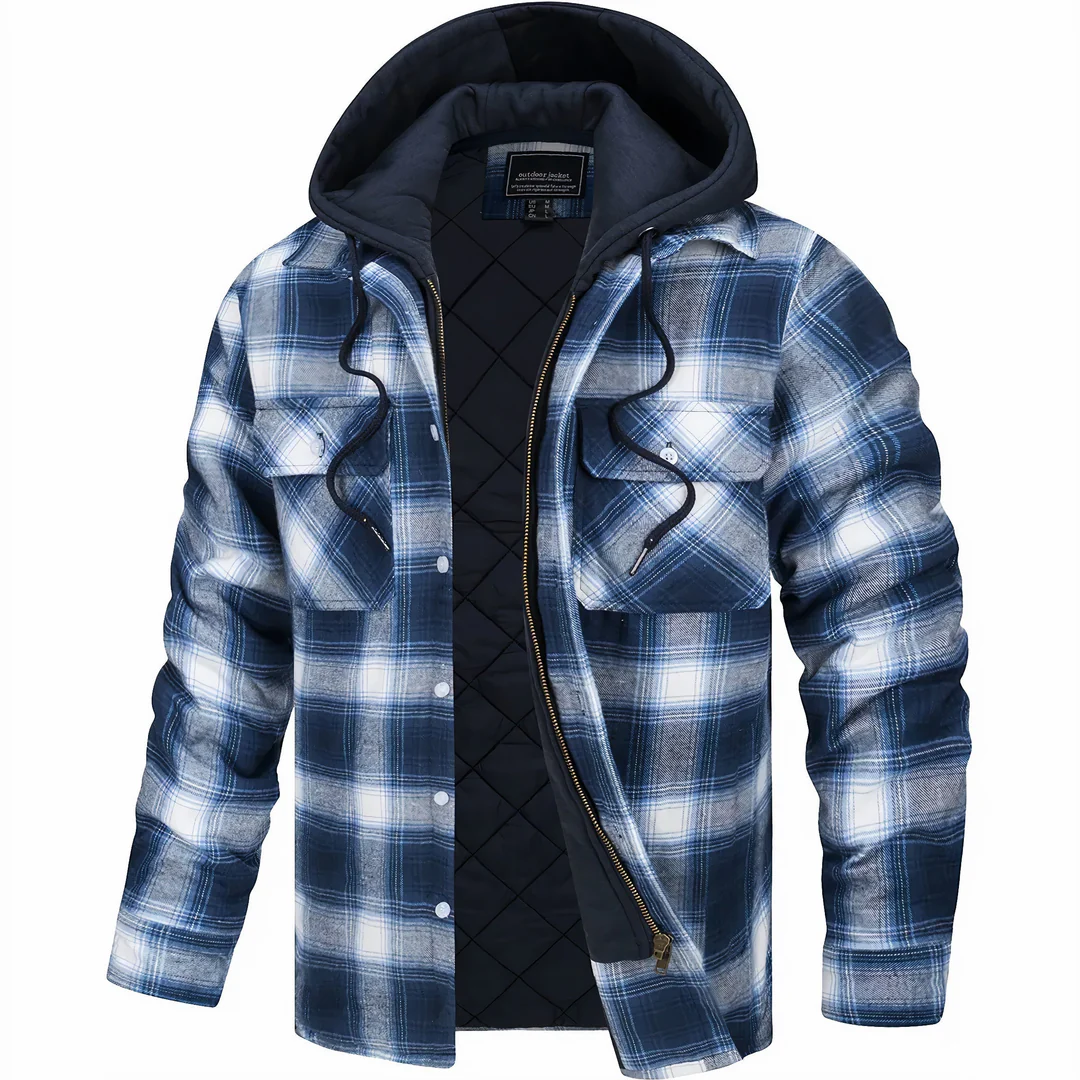 Peter| Checked jacket with zipper