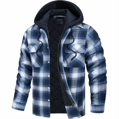Peter| Checked jacket with zipper