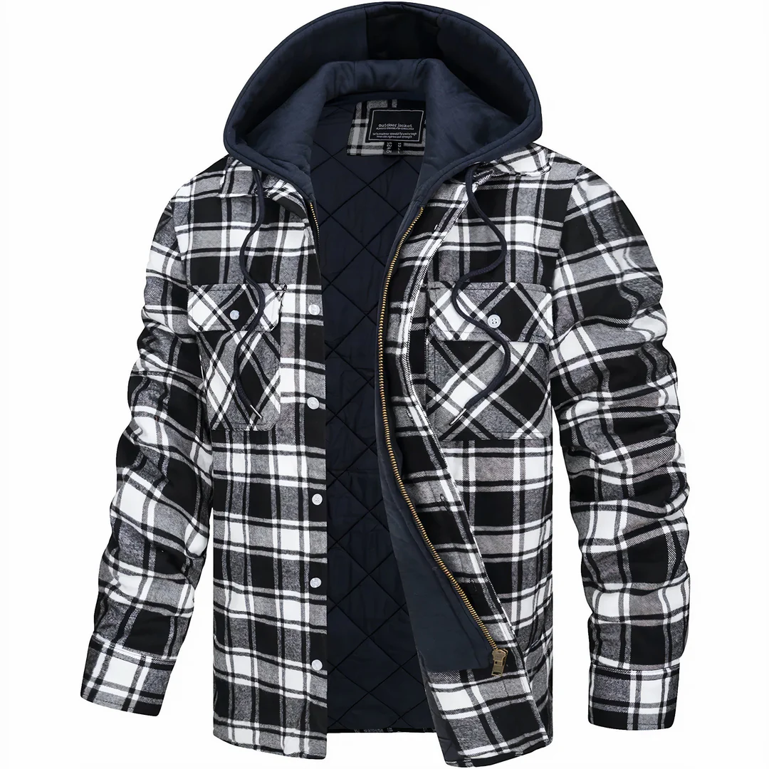 Peter| Checked jacket with zipper