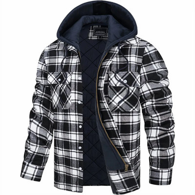 Peter| Checked jacket with zipper